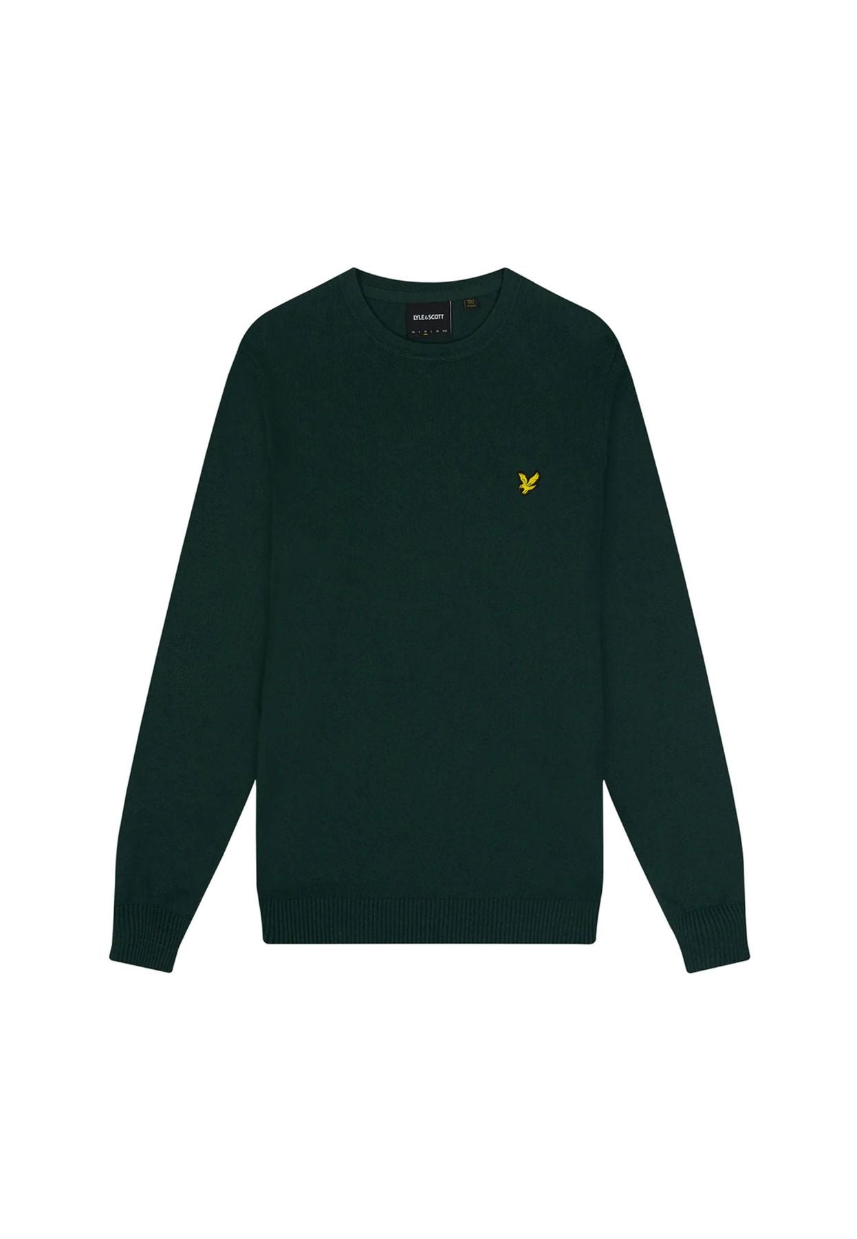Cotton Merino Crew Neck Jumper W486 Verde