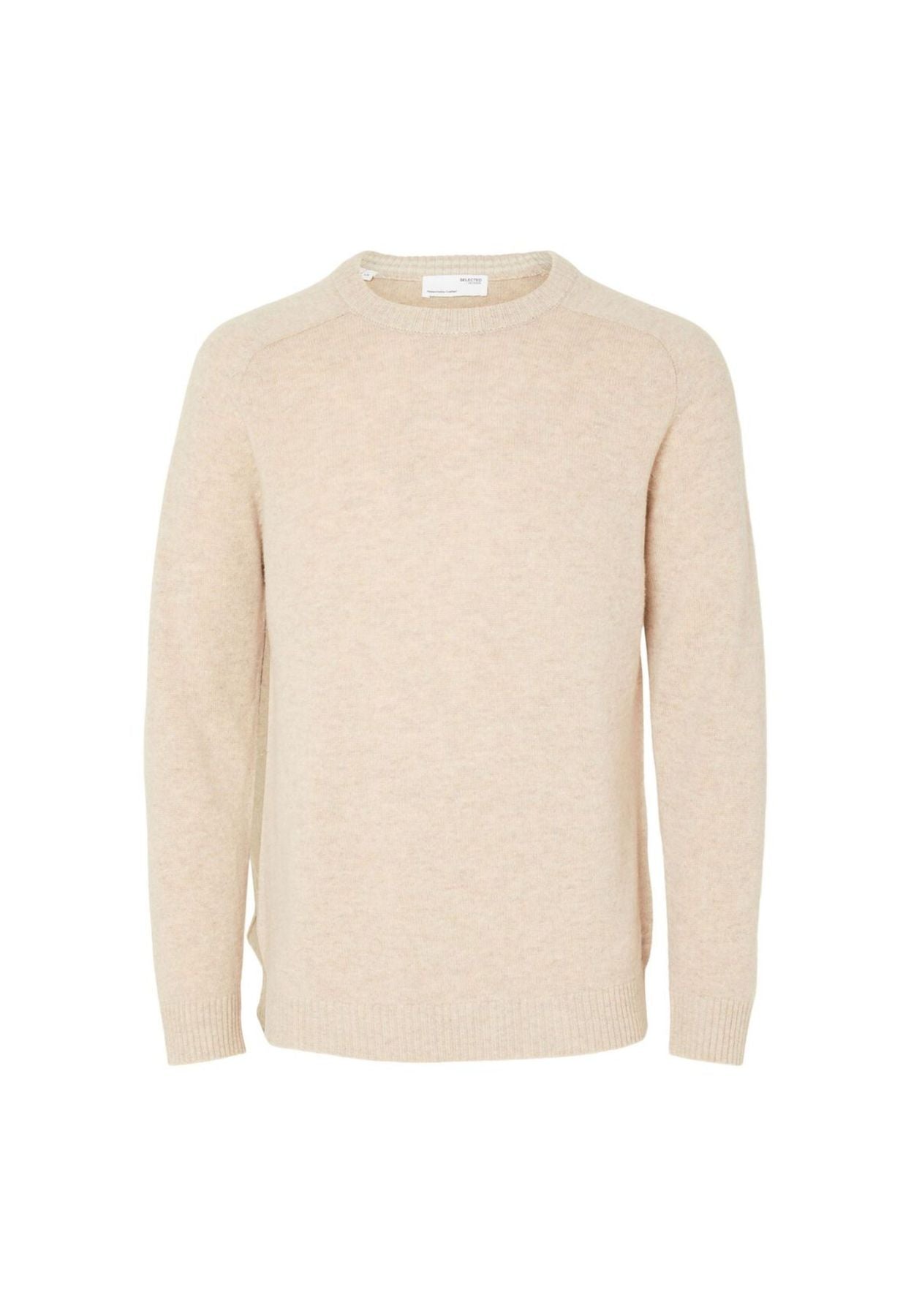 Beige knitted sweater