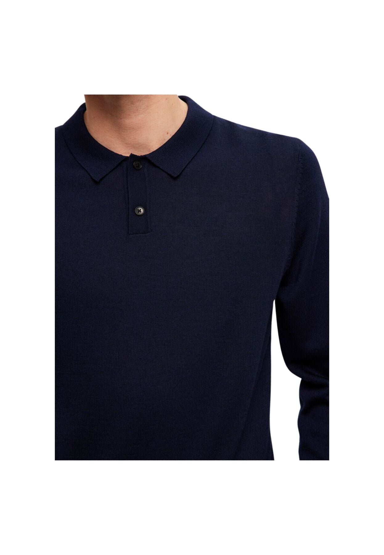 Polo Merino Navy