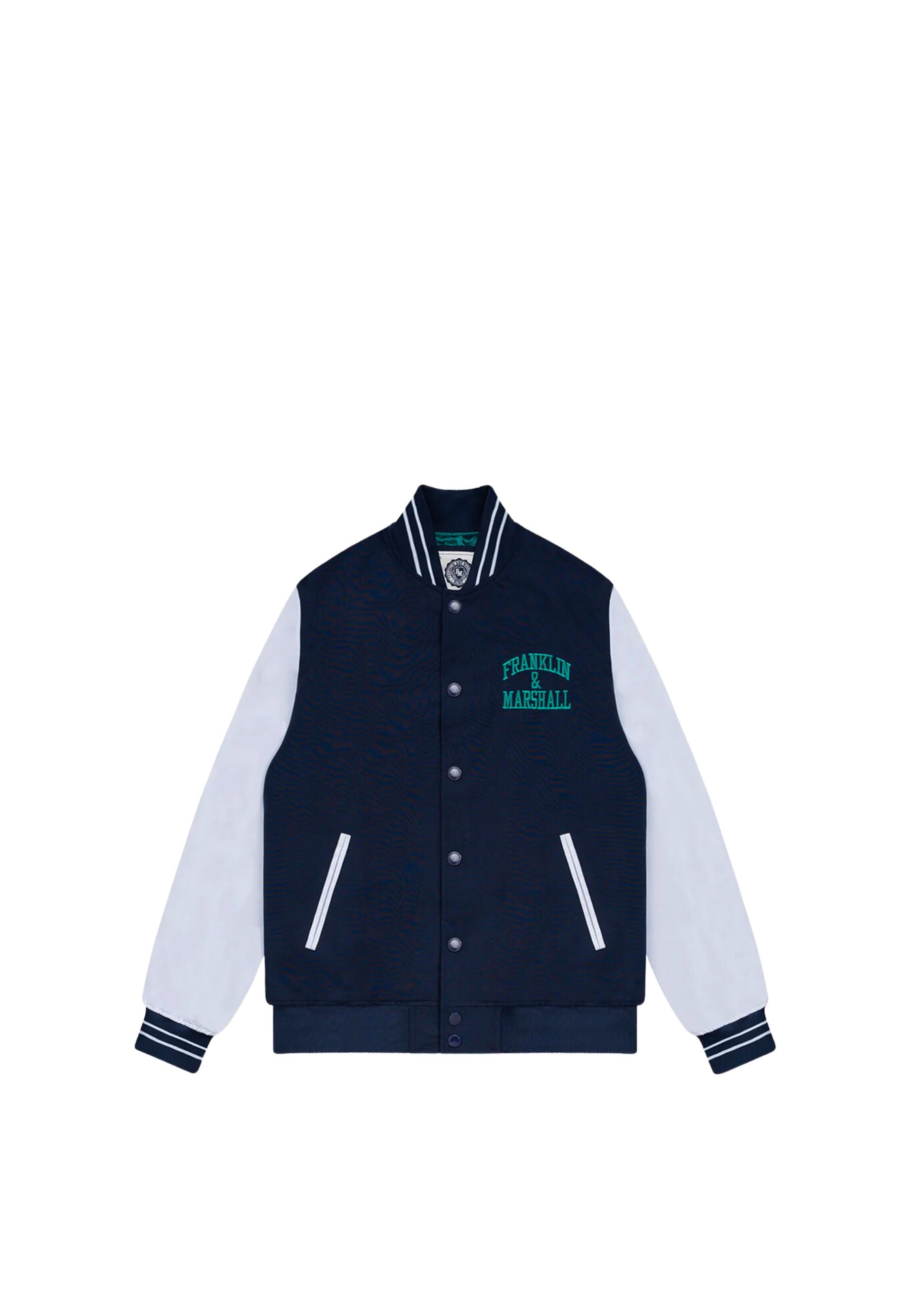 Giacca varsity con ricamo logo arch letter