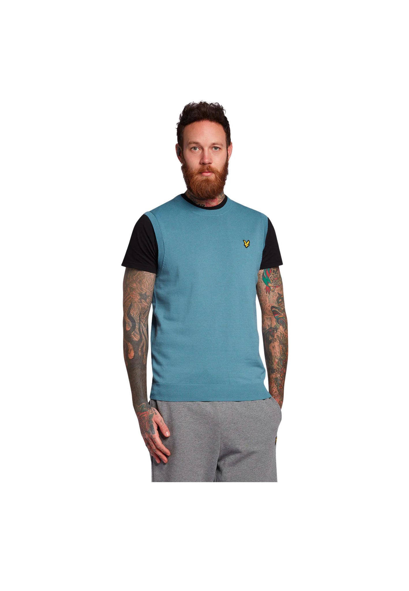 Cotton Crew Neck Vest