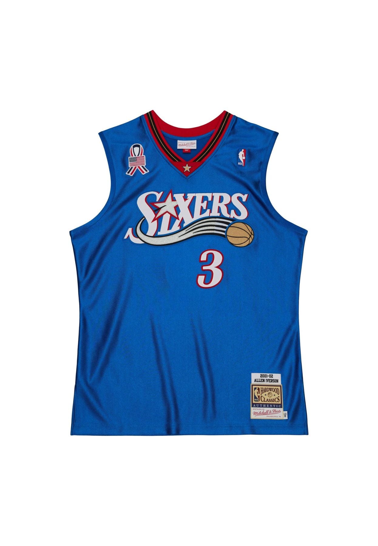 NBA ALTERNATE JERSEY 76ERS 2001 ALLEN IVERSON Blu