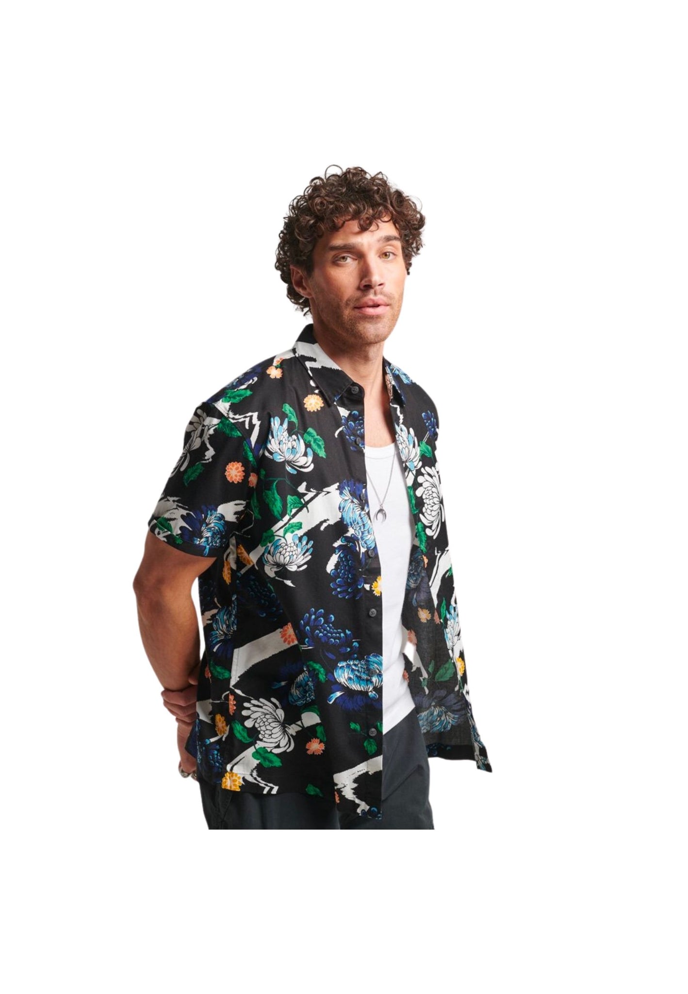 Camicia hawaiana a maniche corte