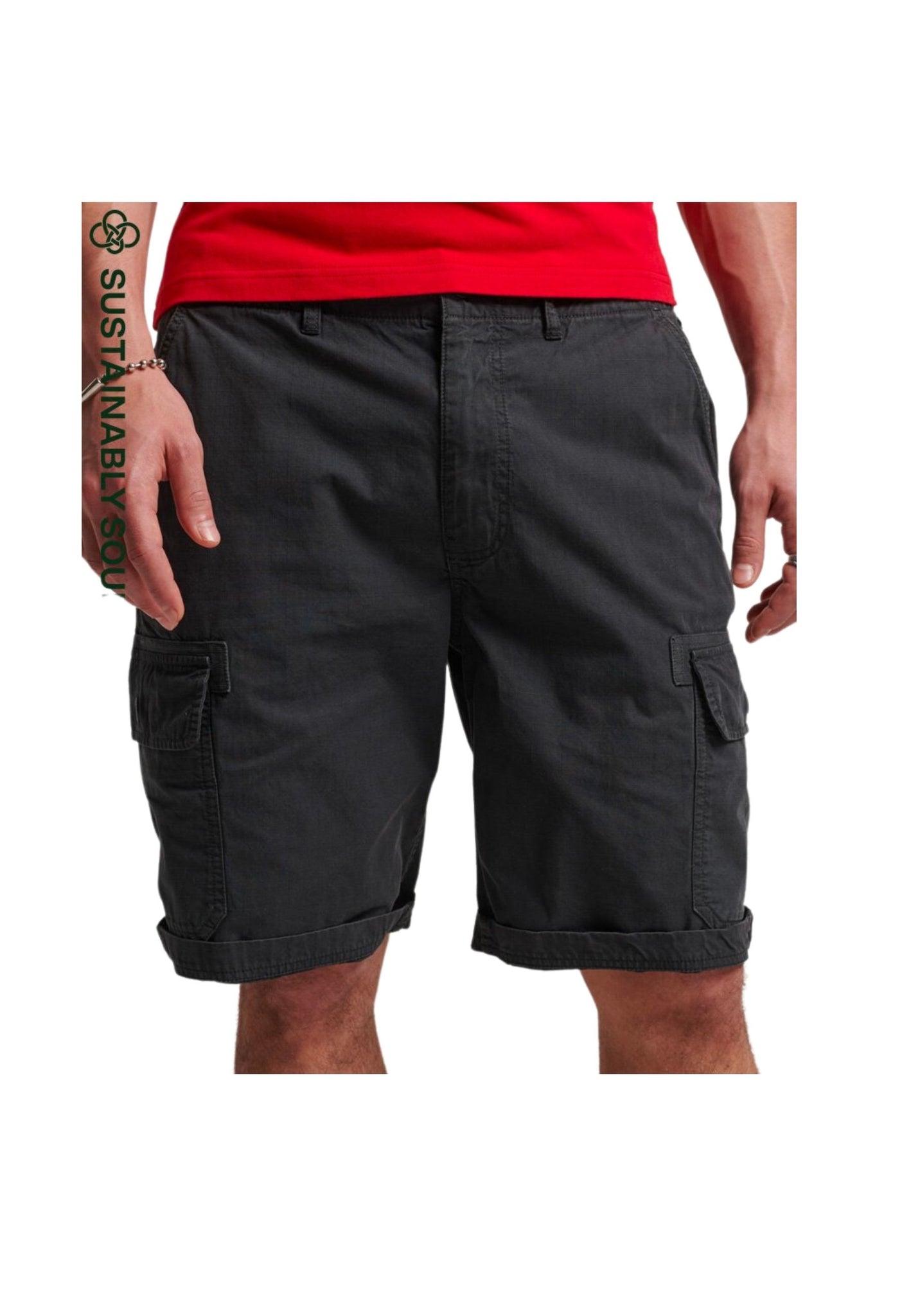 Bermuda cargo in cotone biologico Vintage