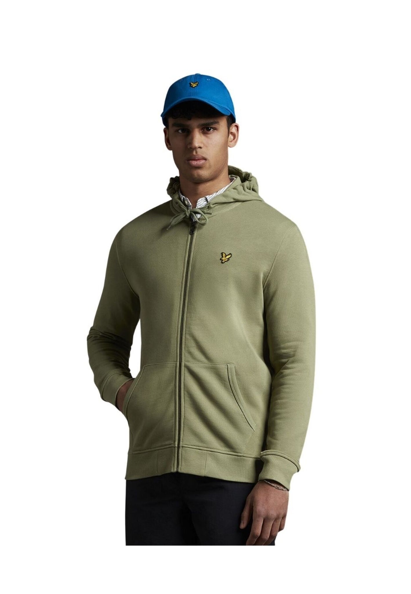 Felpa Uomo Zip Through Hoodie
