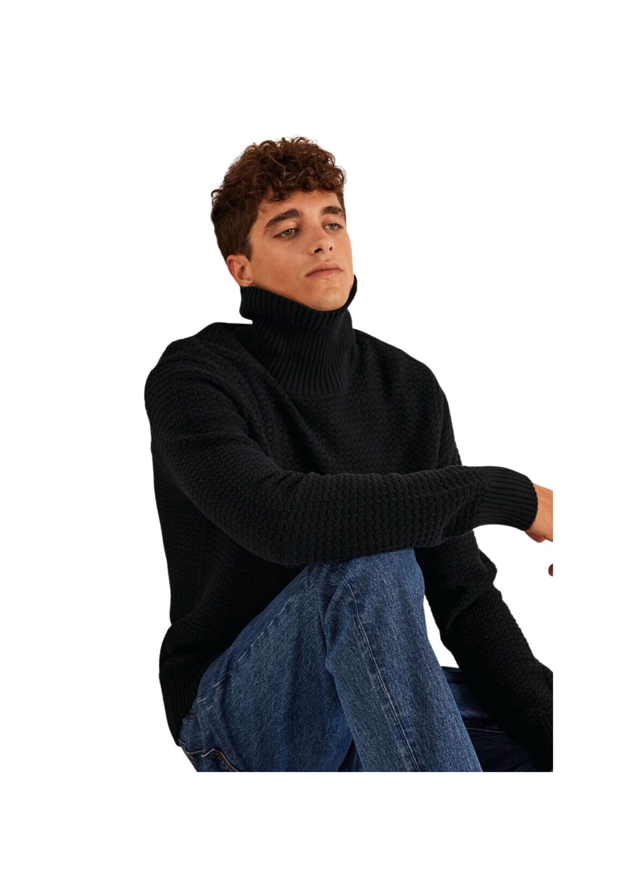 Structure black turtleneck sweater