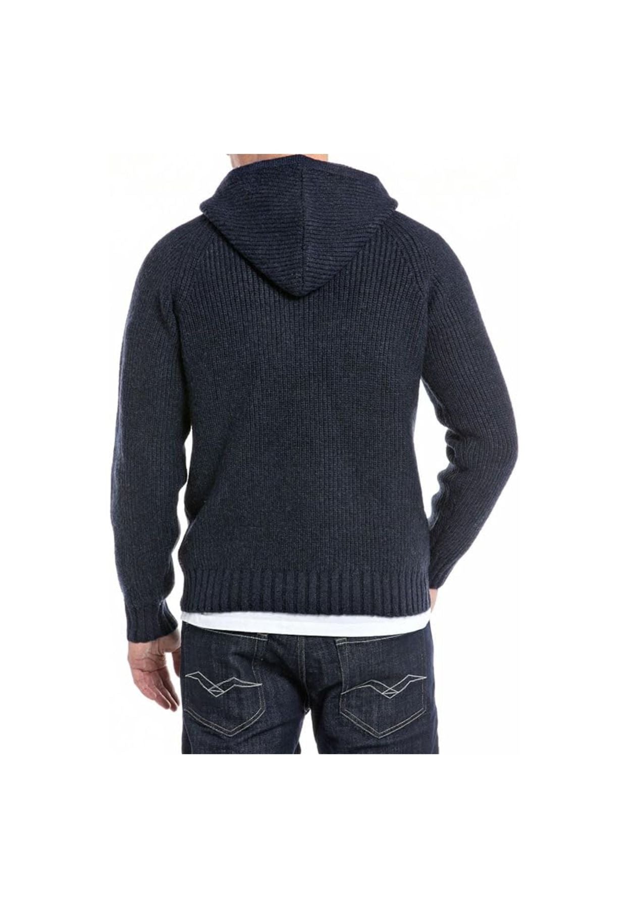 Maglione con cappuccio e zip