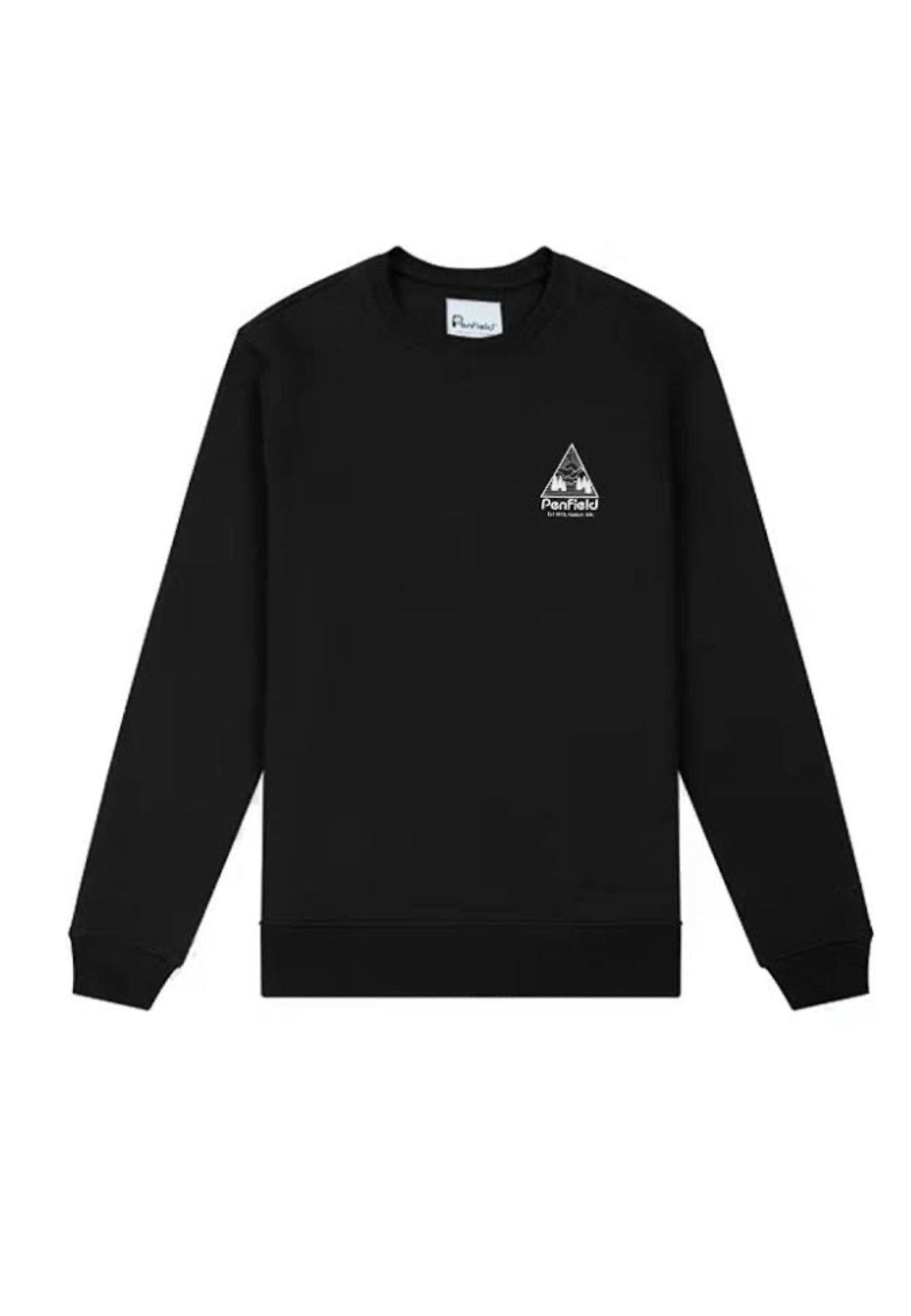 Felpa girocollo Triangle Mountain Back Graphic