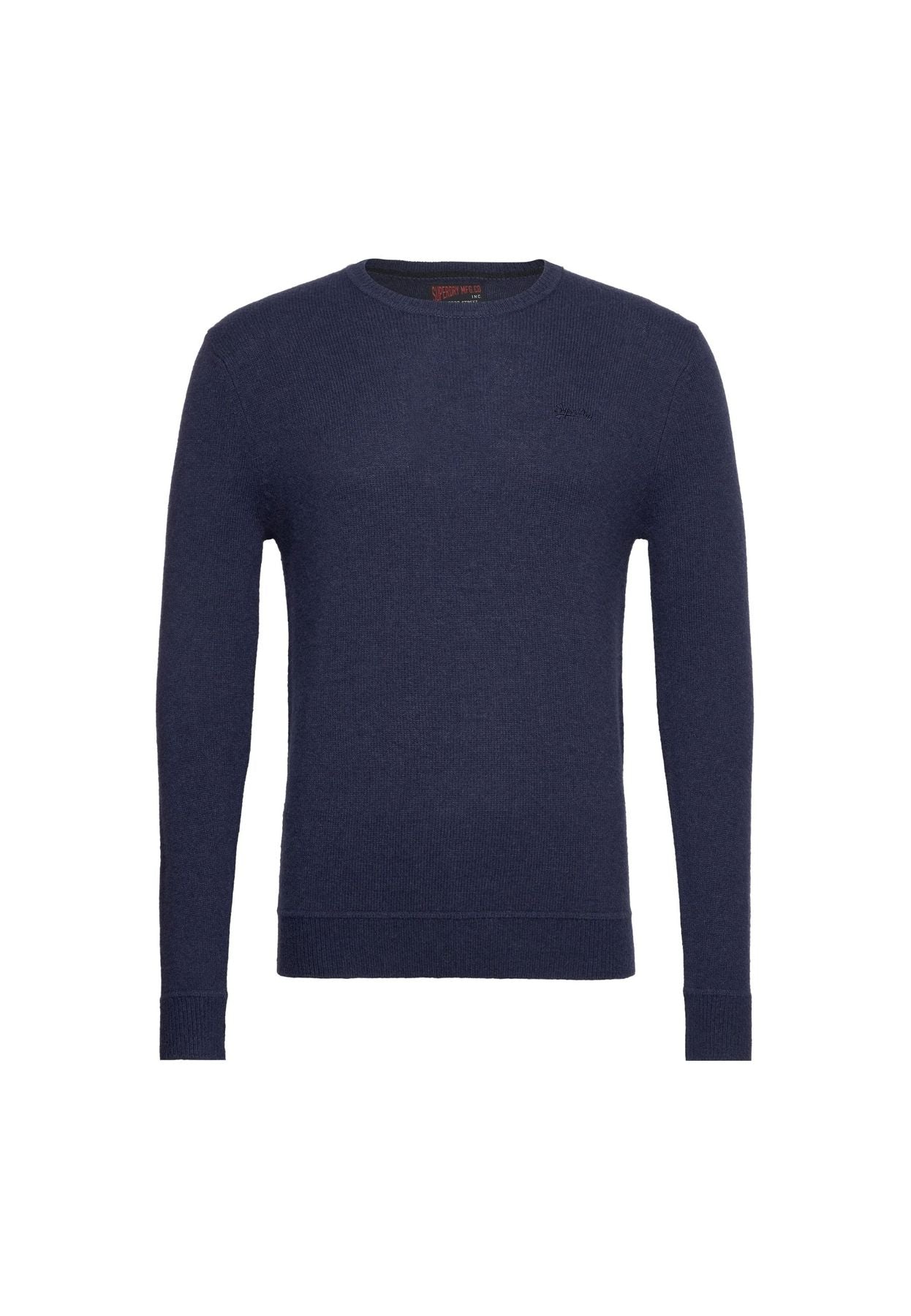 Slim fit crew jumper 5EJ Blu