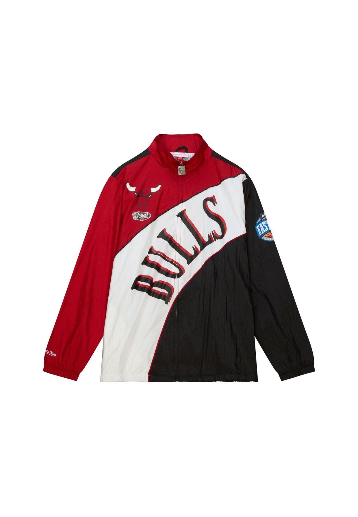 NBA ARCHED RETRO LINED WINDBREAKER BULLS Rosso