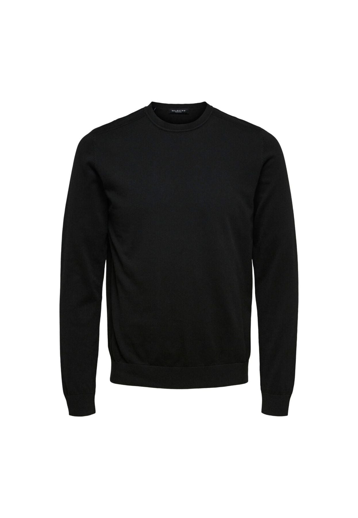 Black knitted sweater