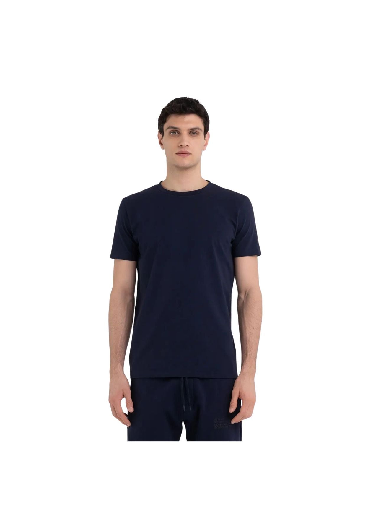 T-shirt in jersey blu