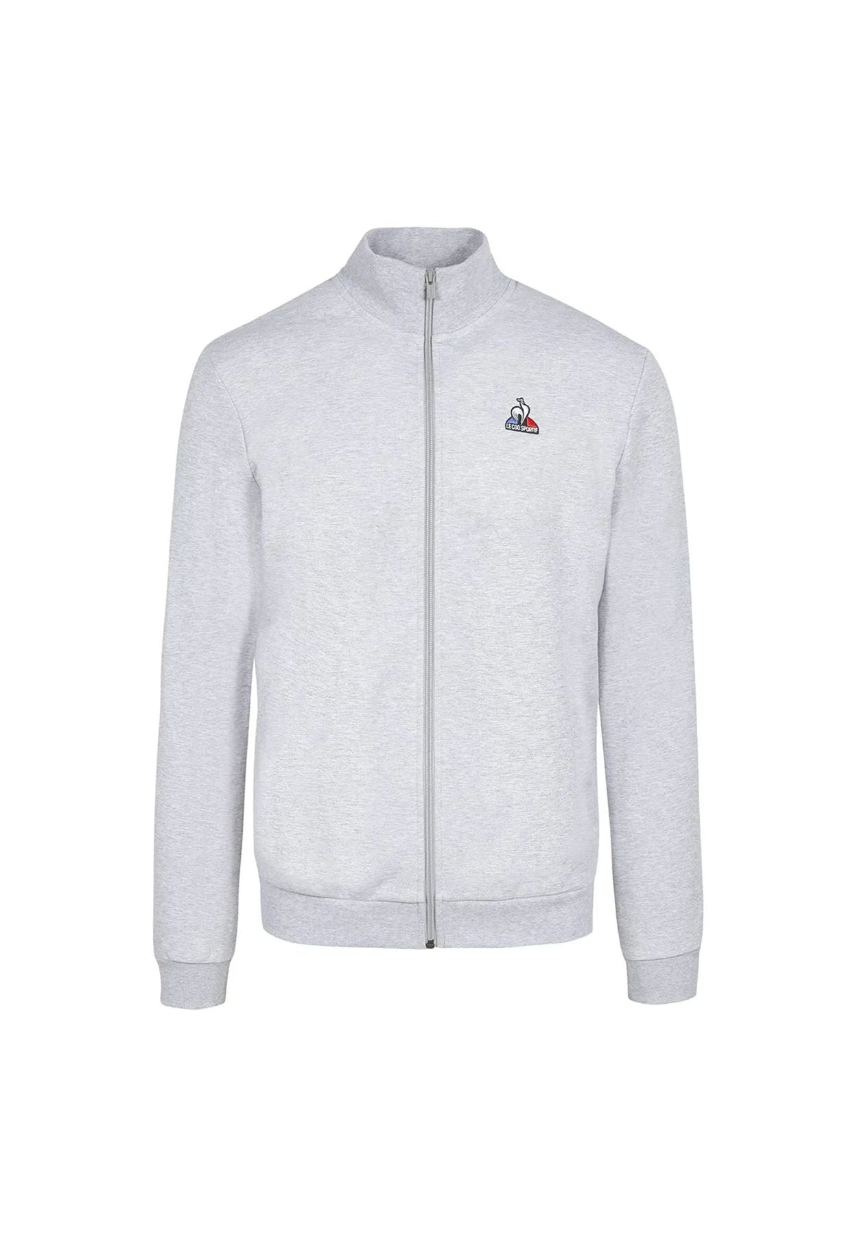 Felpa con zip essential grigio