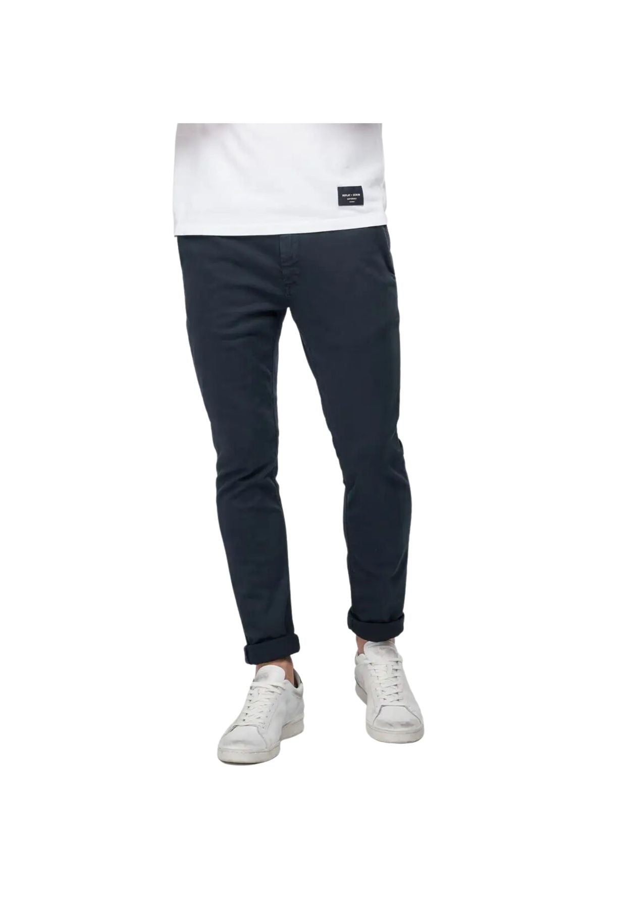 Pantalone chino blu
