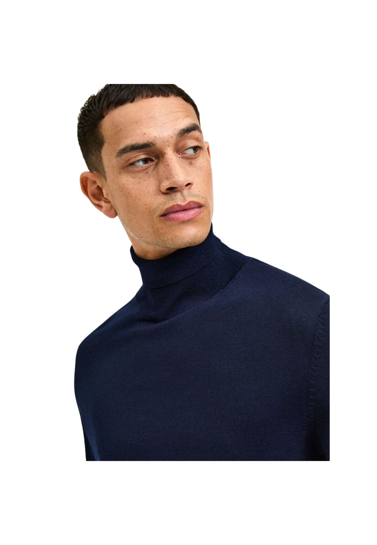 Maglione a collo alto navy
