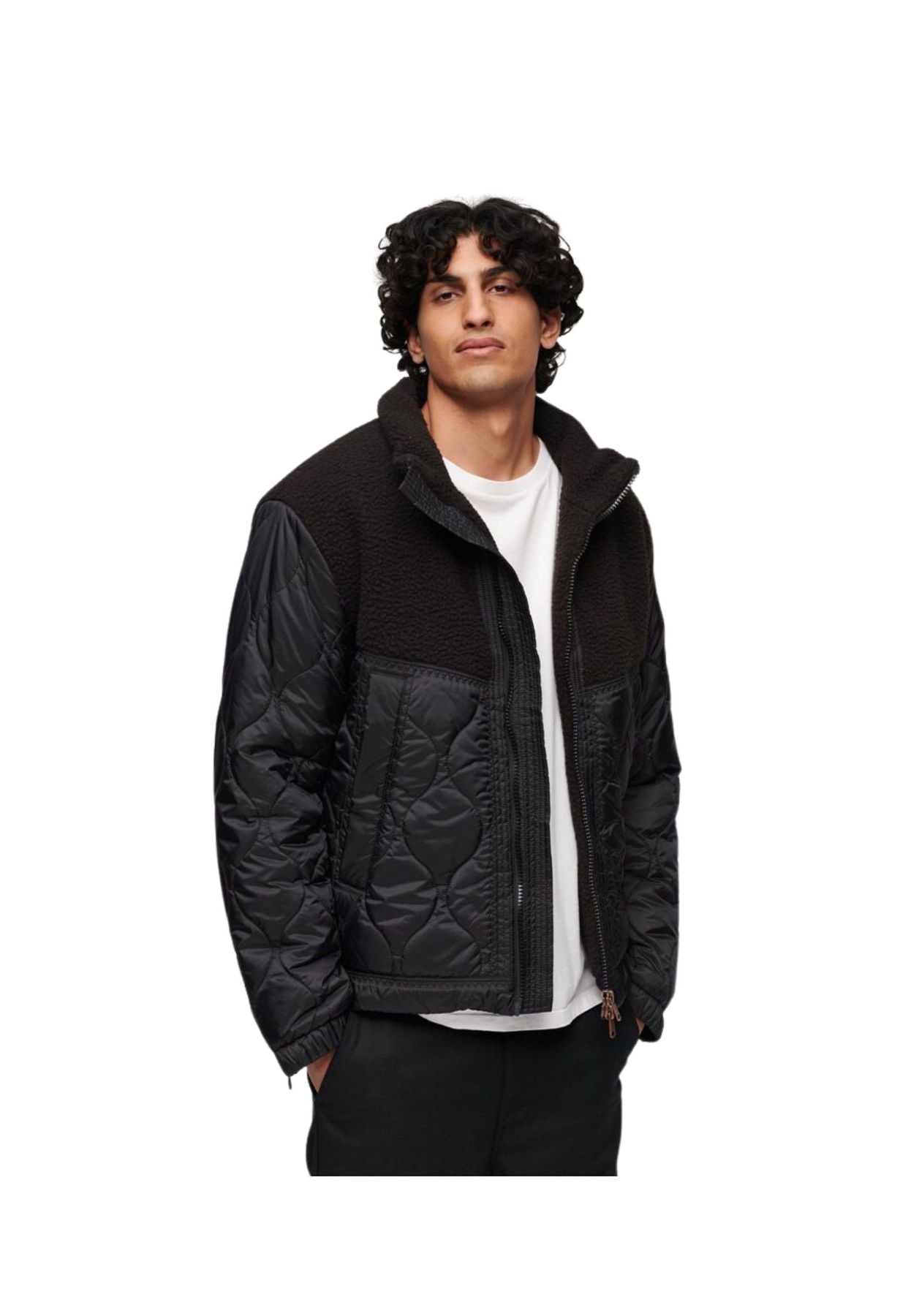 SHERPA QUILTED HYBRID JACKET