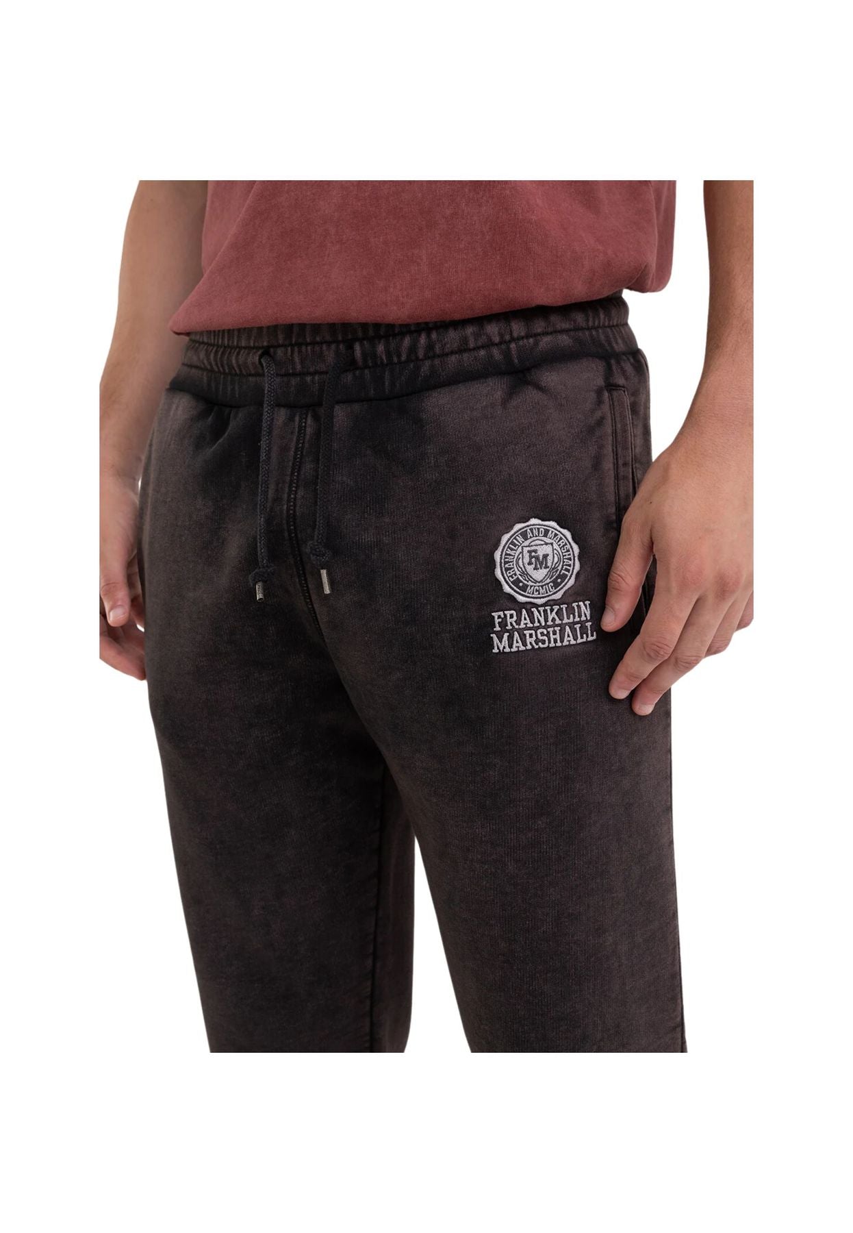 Pantaloni jogger marble wash