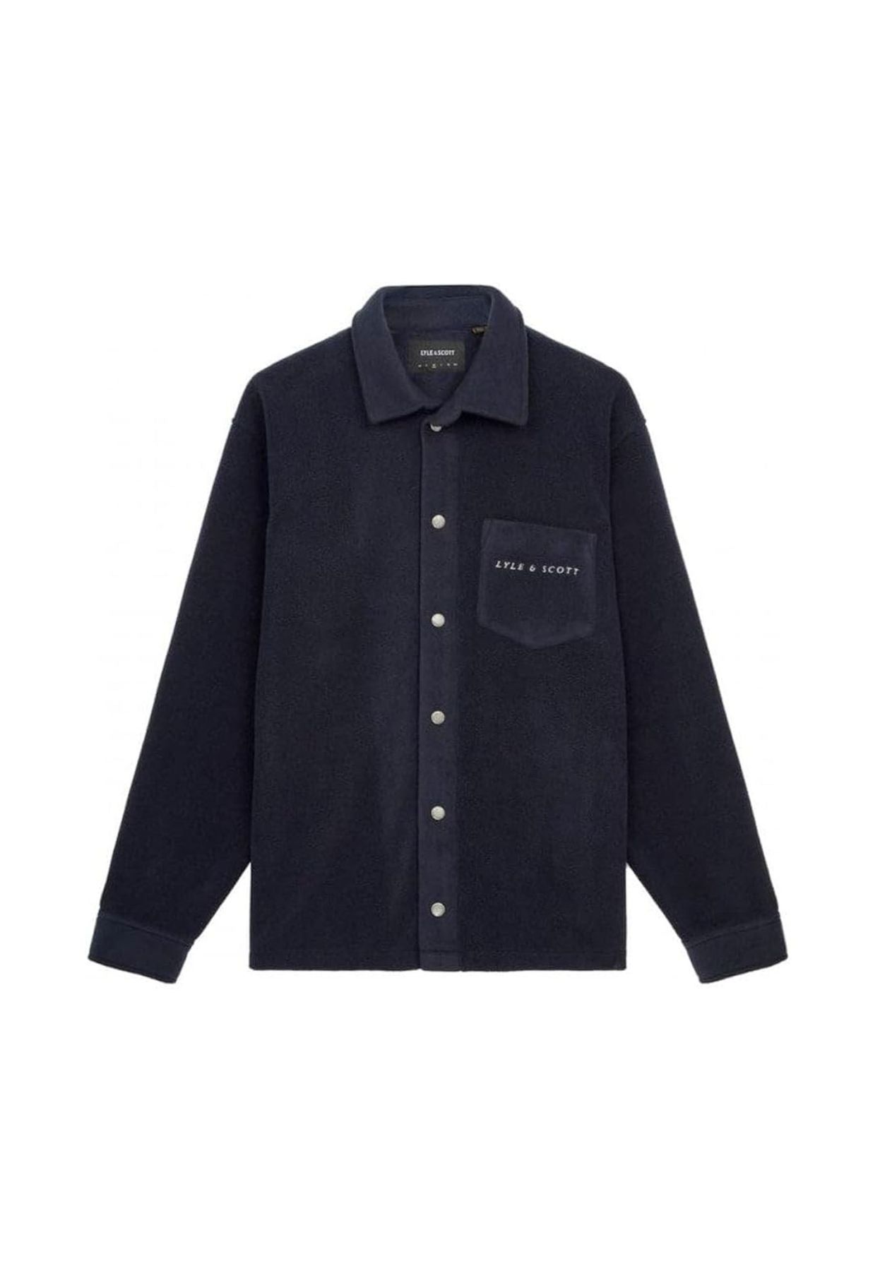 Embroidered Fleece Overshirt