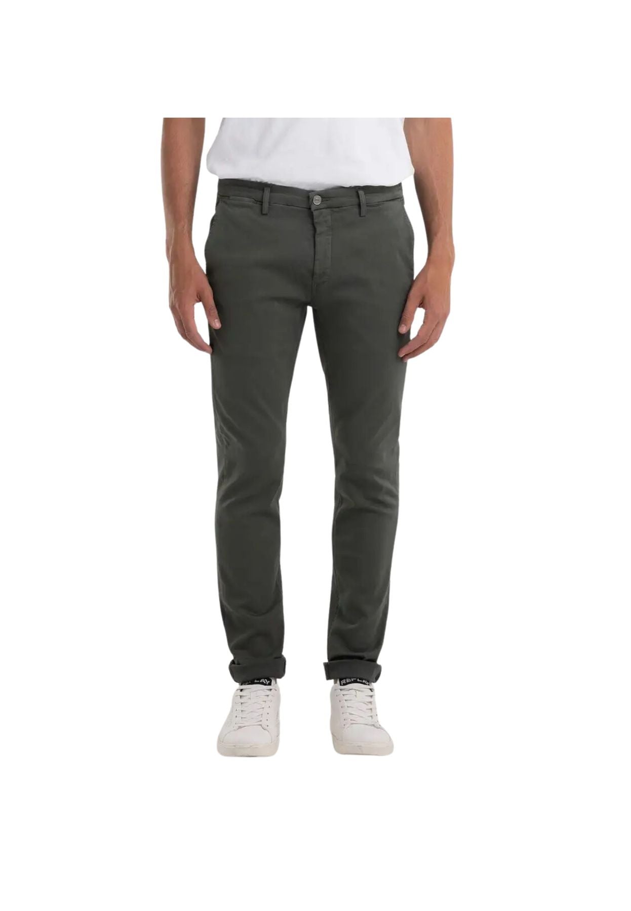 Pantalone chino verde
