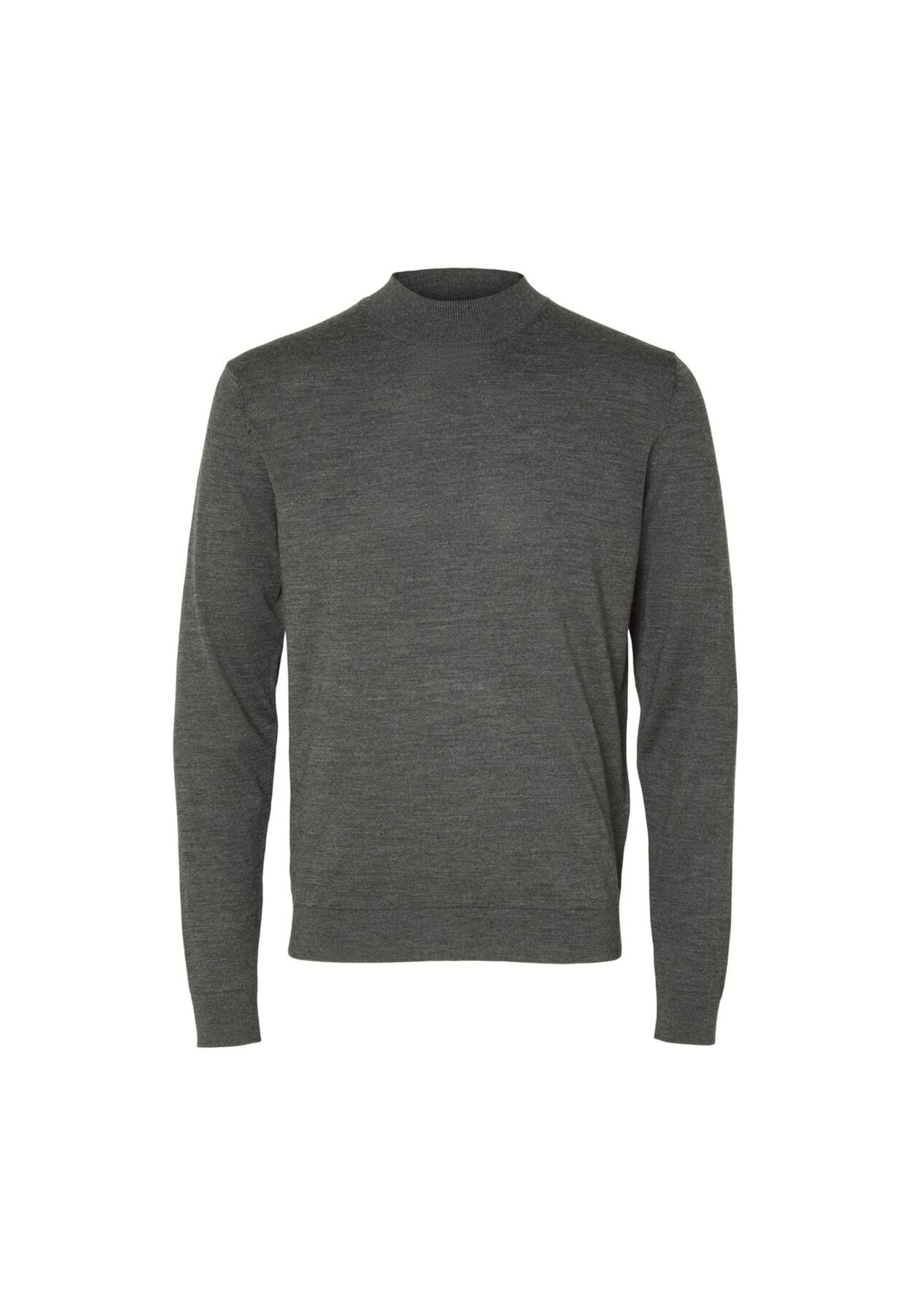 Slhtown crew neck sweater medium grey