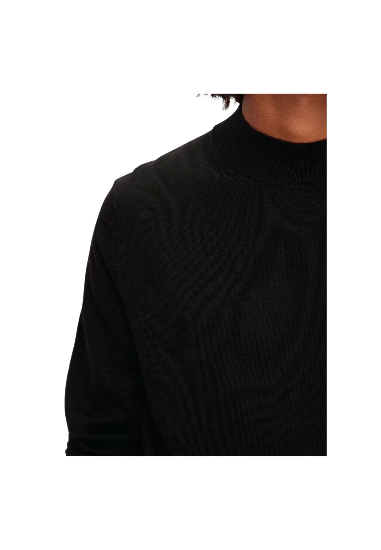 Slhtown black crew neck sweater
