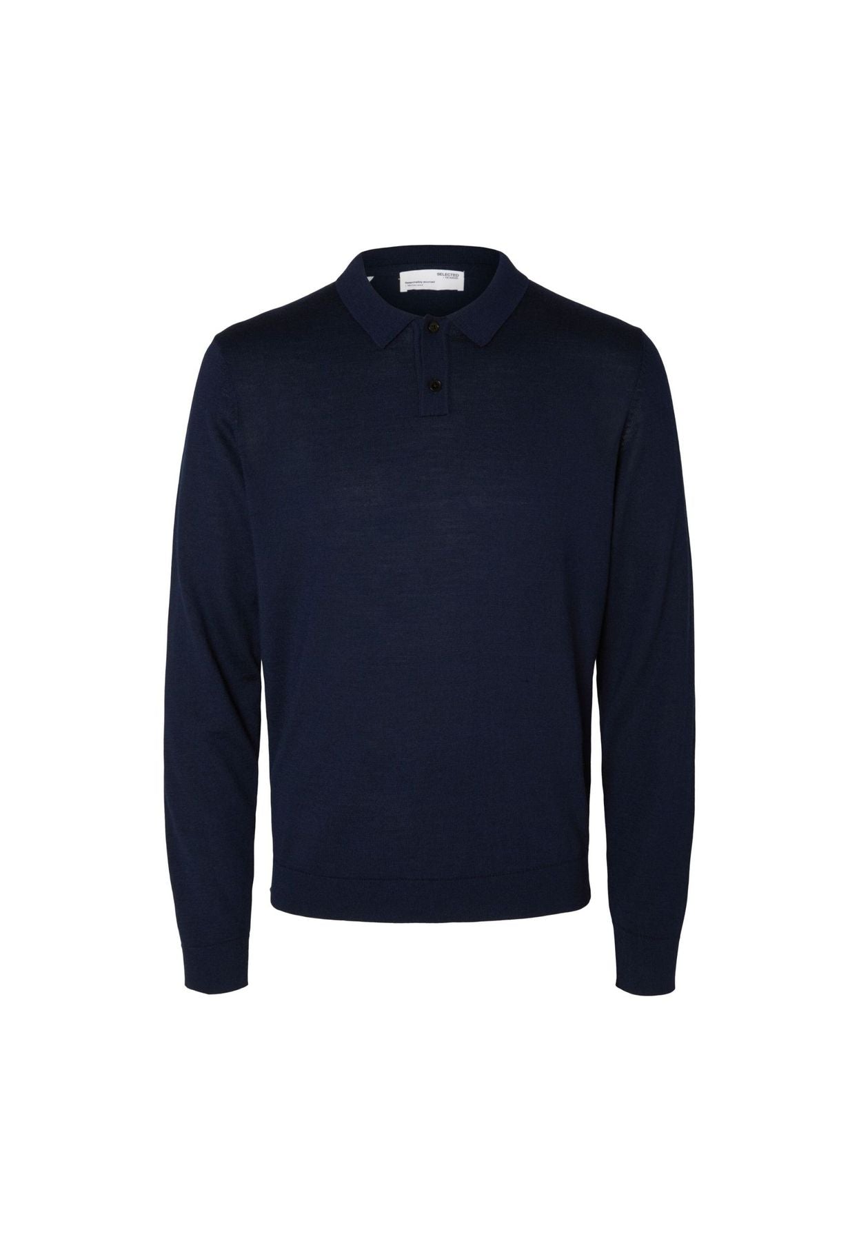 Polo Merino Navy
