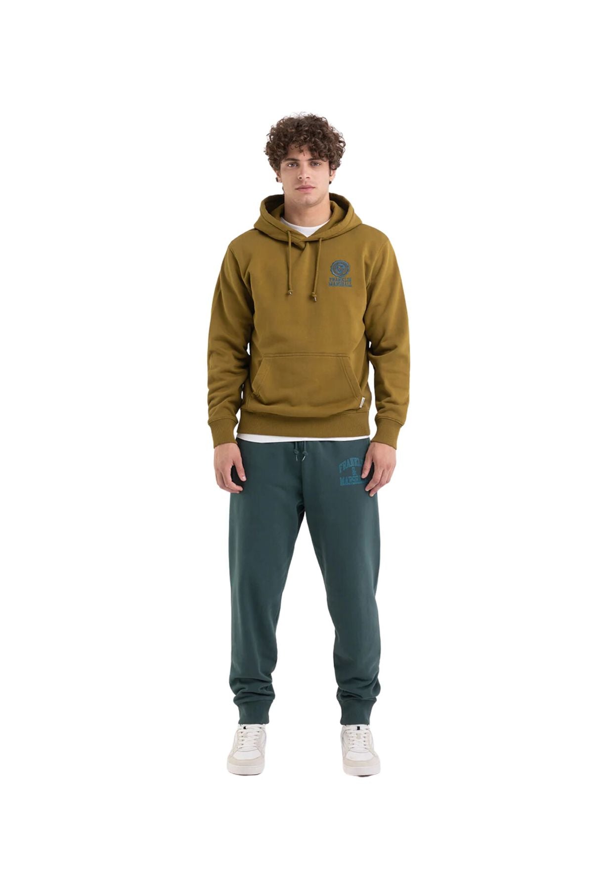 Felpa con cappuccio ricamo logo Crest 117